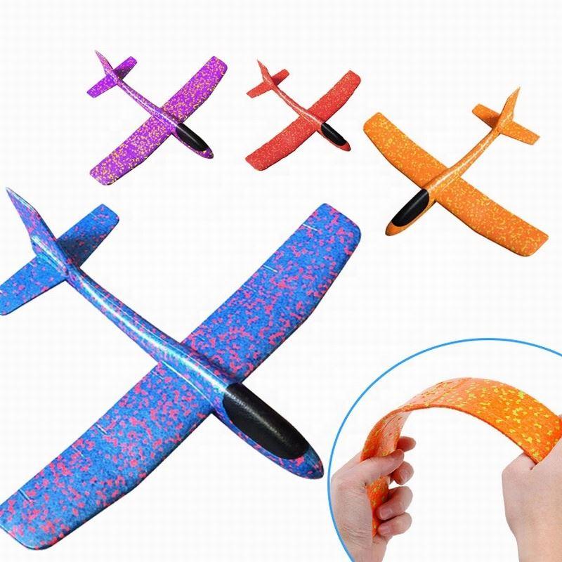 Aircraft Model Airplane Flying Toy Launcher Hand Manual Throwing Foam Plane