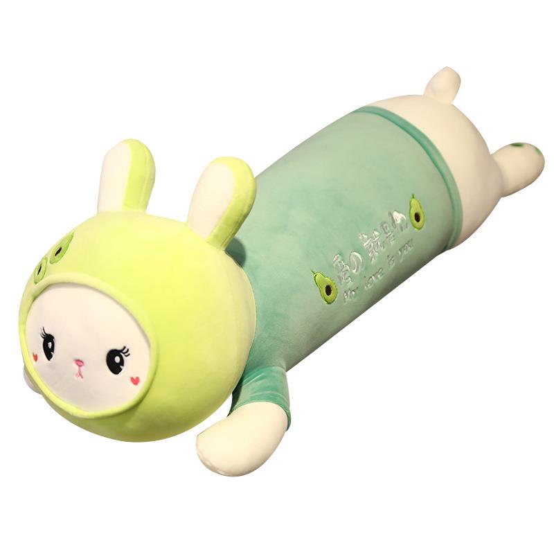 Cuddly fruit rabbit plush toy pillow girl sleep Cuddly Leg Puppet soft rabbit Rag Doll gift