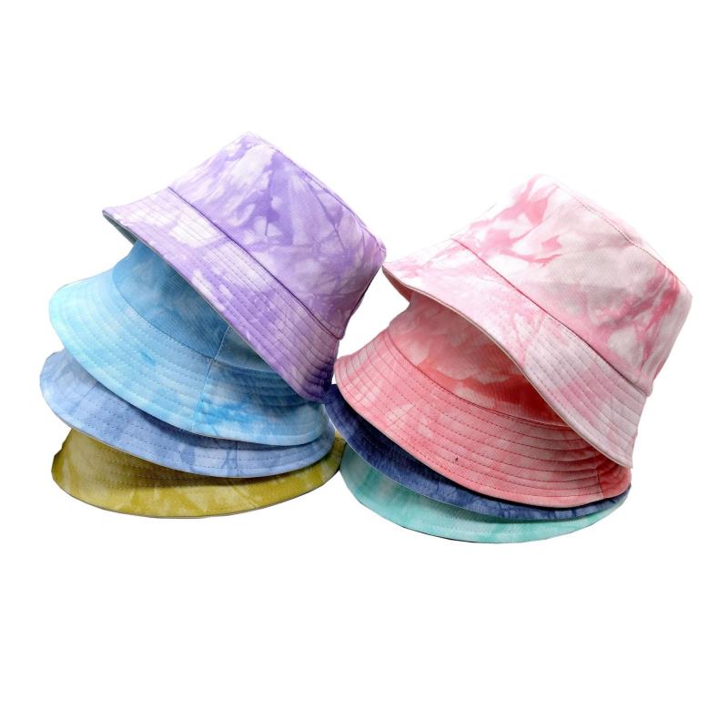 Colorful Tie Dye Bucket Hat Fisherman Hat Custom Tie Dye Bucket Hat