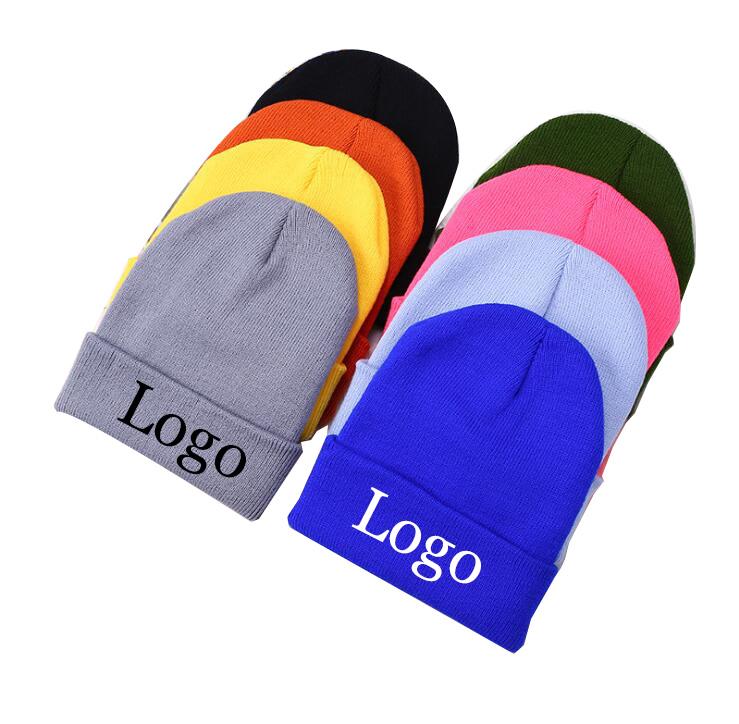 Custom Knit Beanie Caps With All Kind Of Color Winter Beanie Hat
