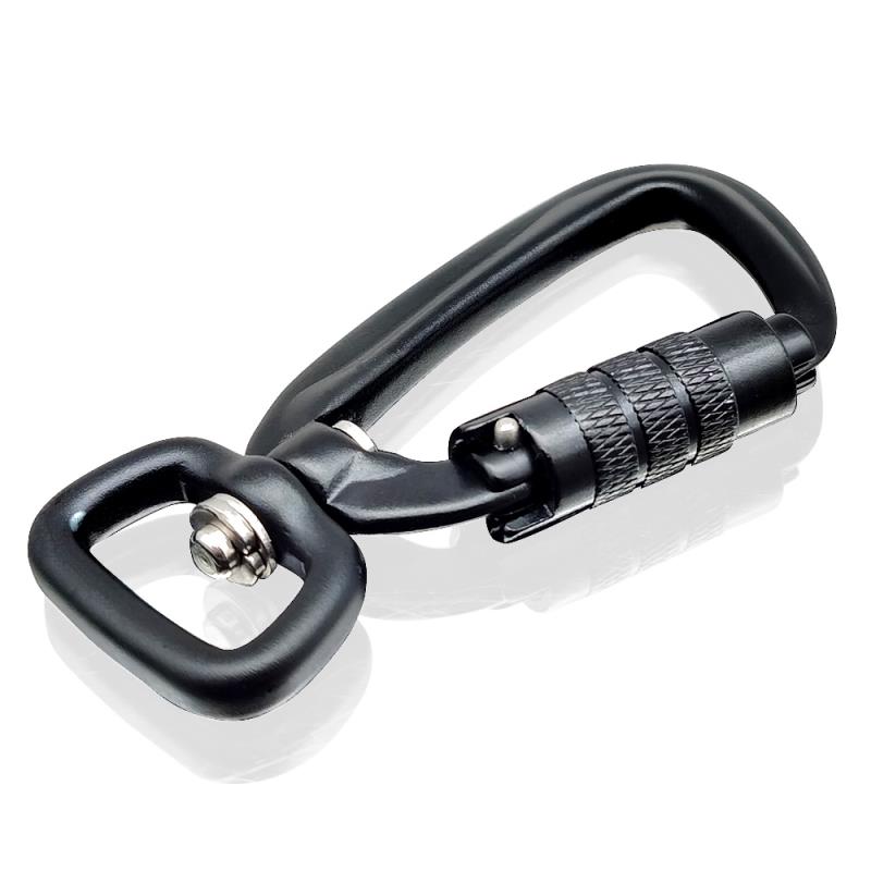 Aluminum Carabiner Climbing Multi Tool 4KN Swivel Carabiner hook for Dog Leash