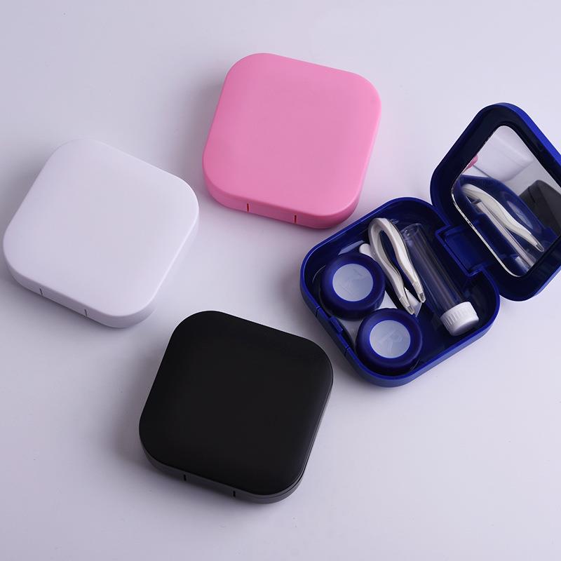 contact lens case with mirror plastic glasses case contact lens box