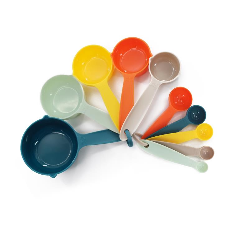 Multicolor Measuring Cup and Measuring Spoons Sets with Scales