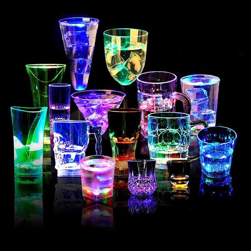 Party Supplies Water Liquid Active Reflectors Flashing Glow Light Up Bar Accessories Beer Mug Novelty LED Cup