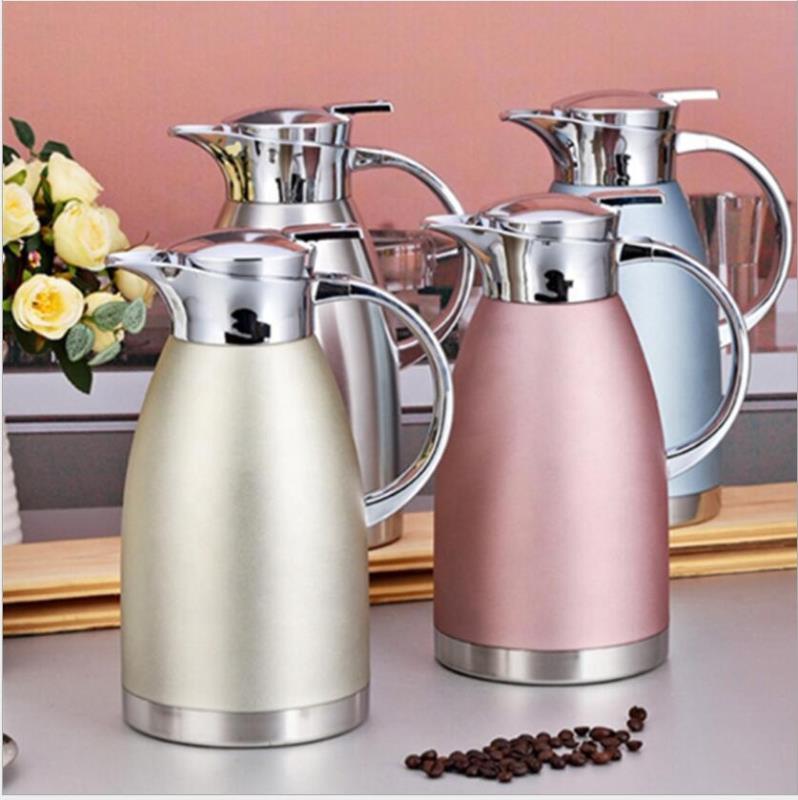 2.3L Vacuum Insulated Thermos Tea Coffee Pot For Coffee Carefe Pot Thermal Coffee Kettle