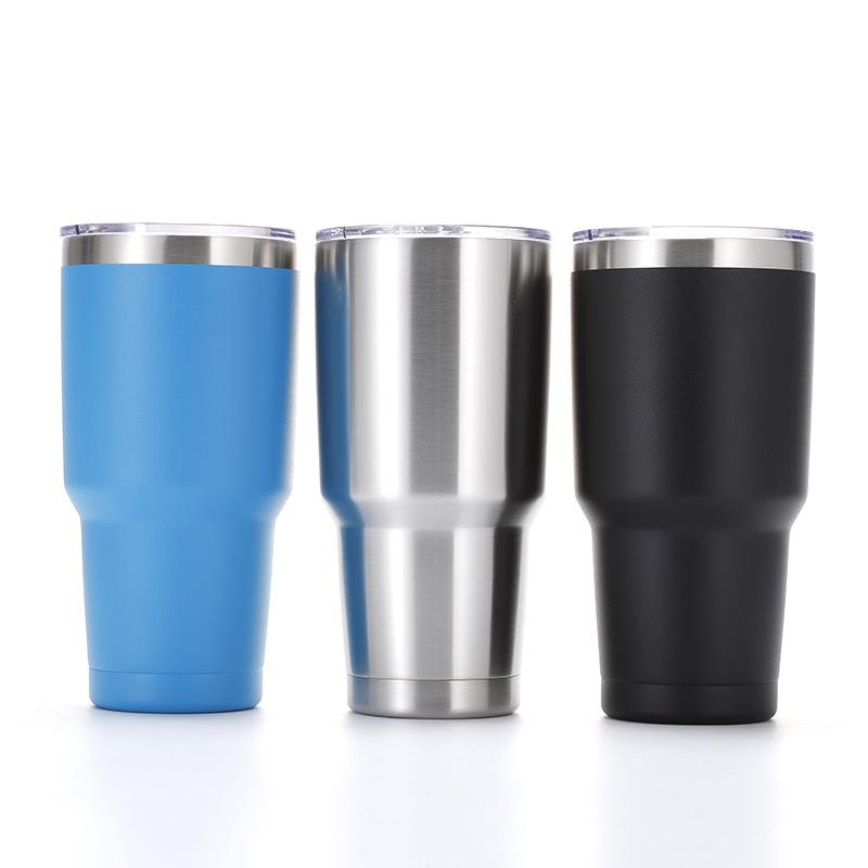 30 oz double wall stainless steel water tumbler travel mug