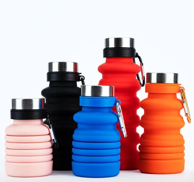 Silicone Folding Water Bottle Portable Creative Water Cup Outdoor