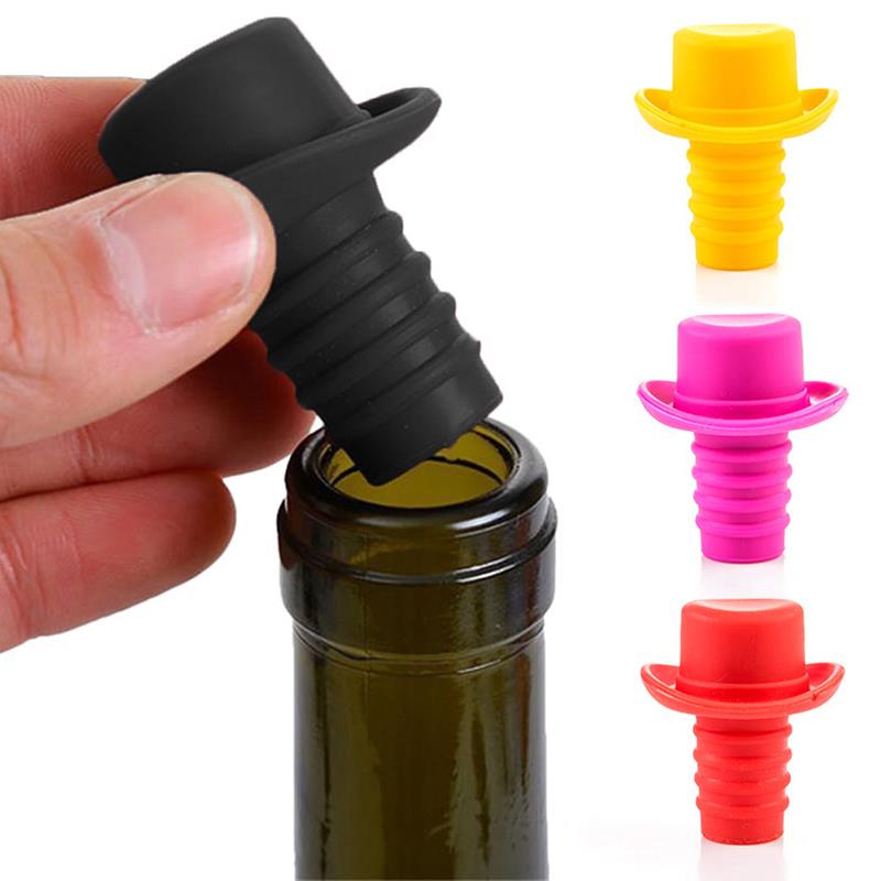 Silicone Bottle Stopper For Bottles Cap Wine Cork Wine Pourer Stopper Silicone Caps