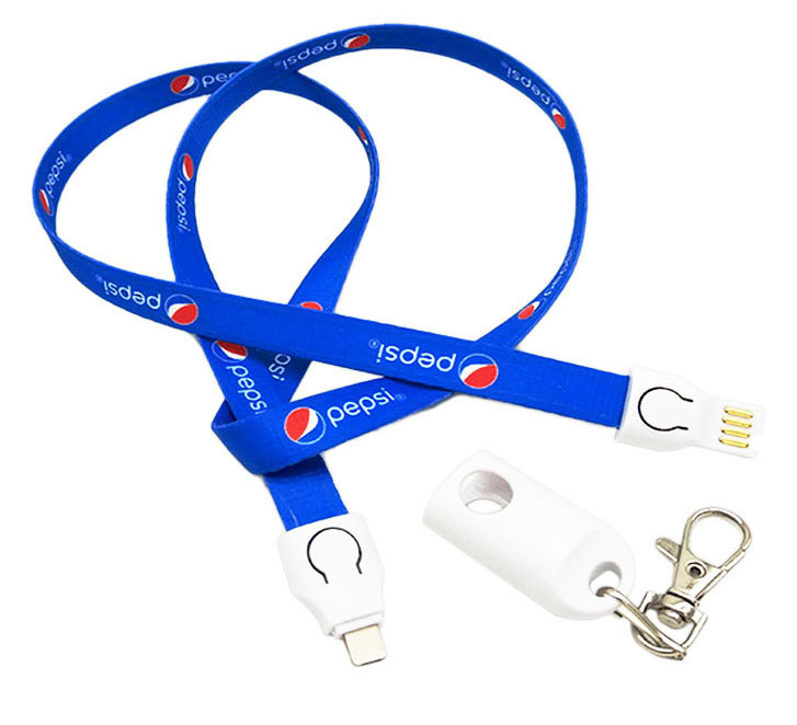 Lanyard charger data cable