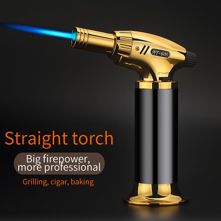 torch Lighter for cigar kitchen culinary gas refillable BBQ torch Lighter stylish and windproof jet flame