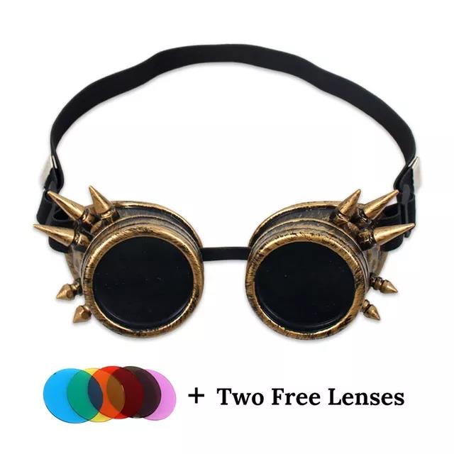 Unisex Vintage Victorian Style Steampunk Sunglasses Welding Punk Glasses Cosplay hat party Sunglasses