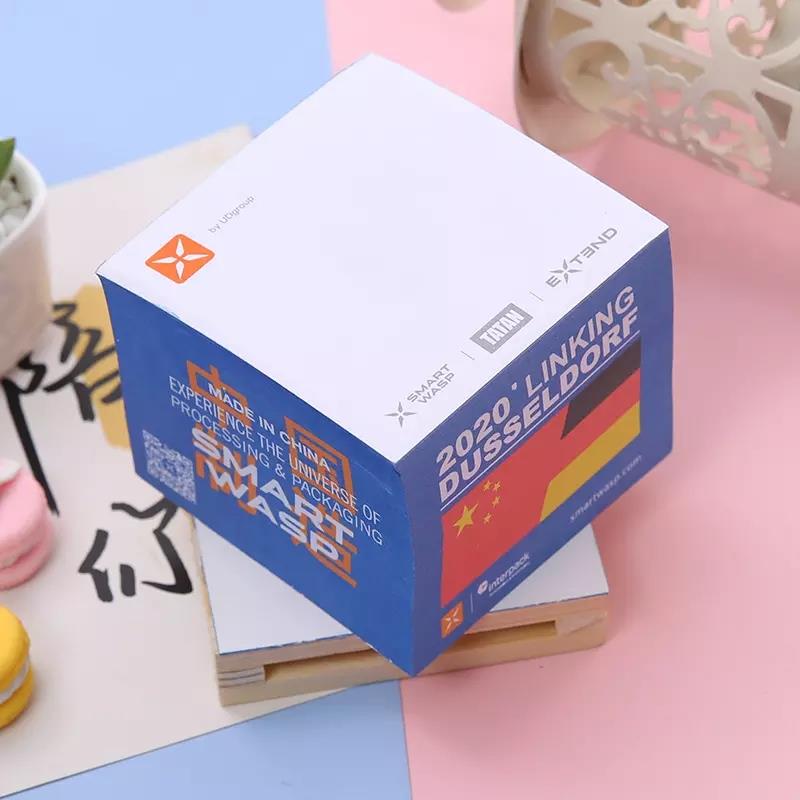 Customized Promotional Small Pallet Stickey Notes Paper Notes Cube Brick Memo Pad Set Post