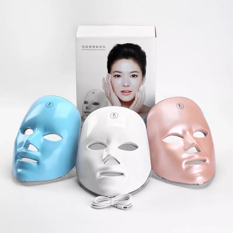 2021 PDT Photon PDT Light Facial Skin Beauty Therapy 3 Colors Shield Facial Mask Facemask LED Face Mask