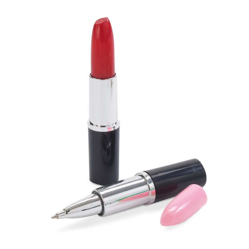 Plastic lipstick novel ball pen