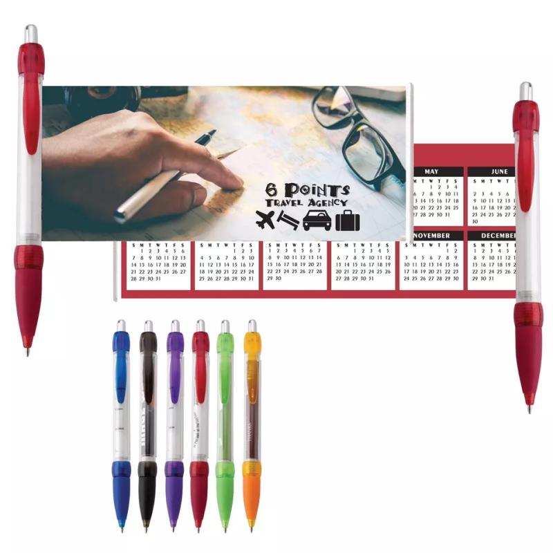 Custom Promotional advertising Calendar retractable Roll Up Pen Pull Out Banner Pen