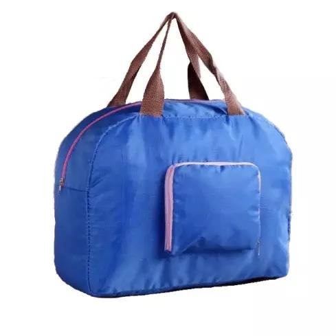 Large capacity polyester material foldable travel bag