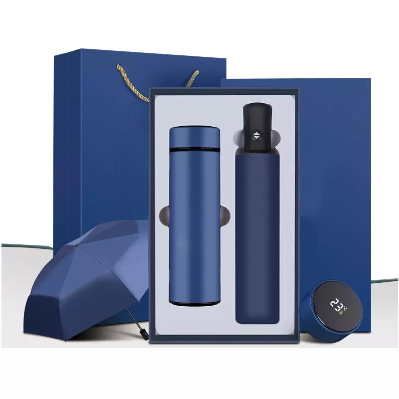 China Factory Wholesale Thermos and Umbrella Corporate Gift Set For Business Promotion Gift