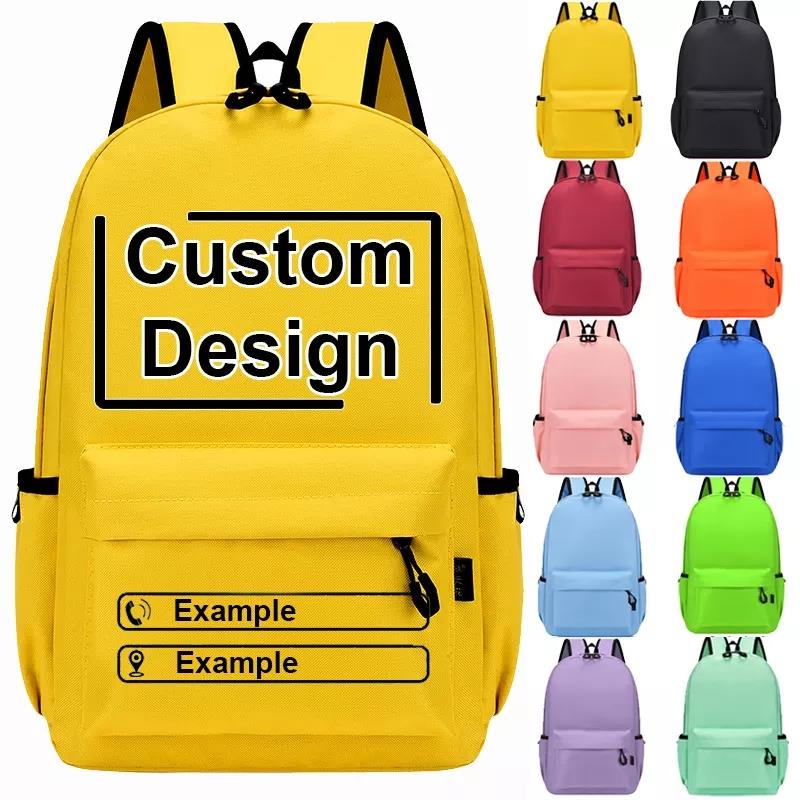 Custom Logo 3 in 1 Back Packs Set Secondary Students School Bag Cute Cartoon Printed Backpacks for Girls