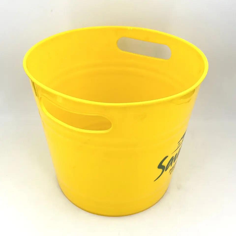 Promotion Marketing With Custom Logo Branded Plastic Ice Bucket Wholesale
