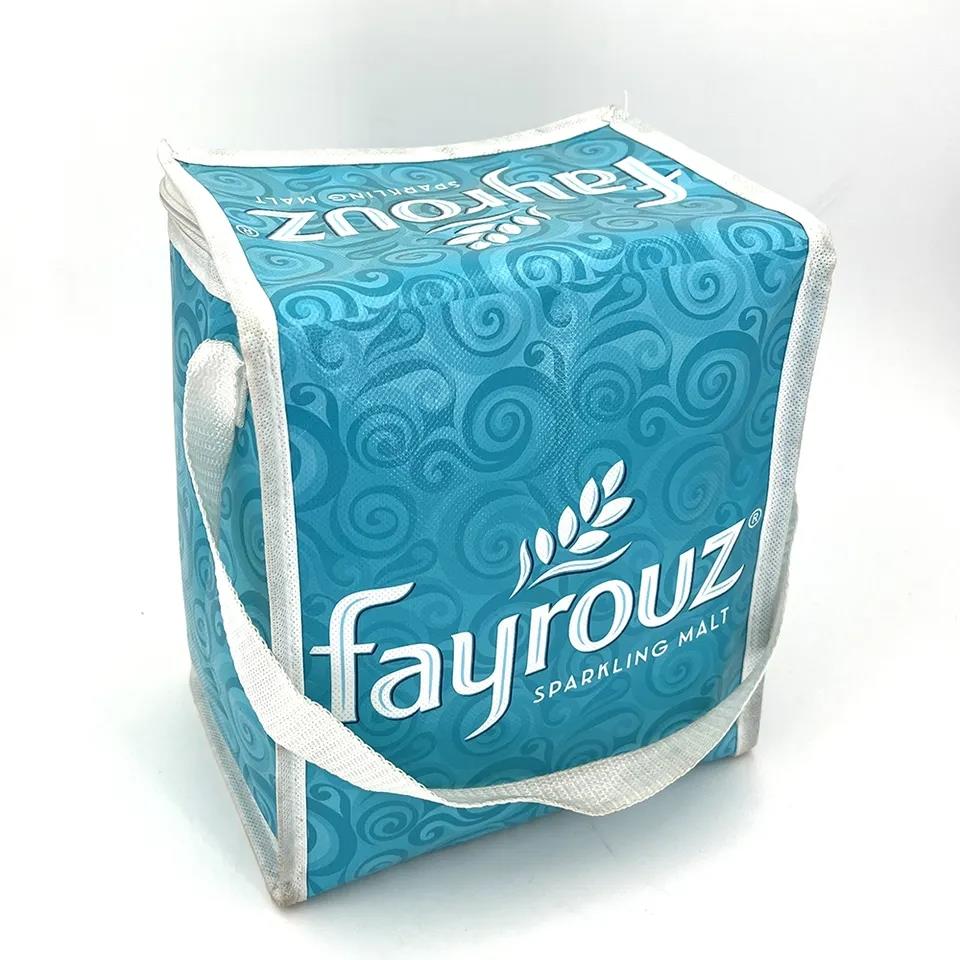 OEM Cheap Promotional Non-woven With Logo Lamination 6 Bottle Size Cooler Bags Insulated