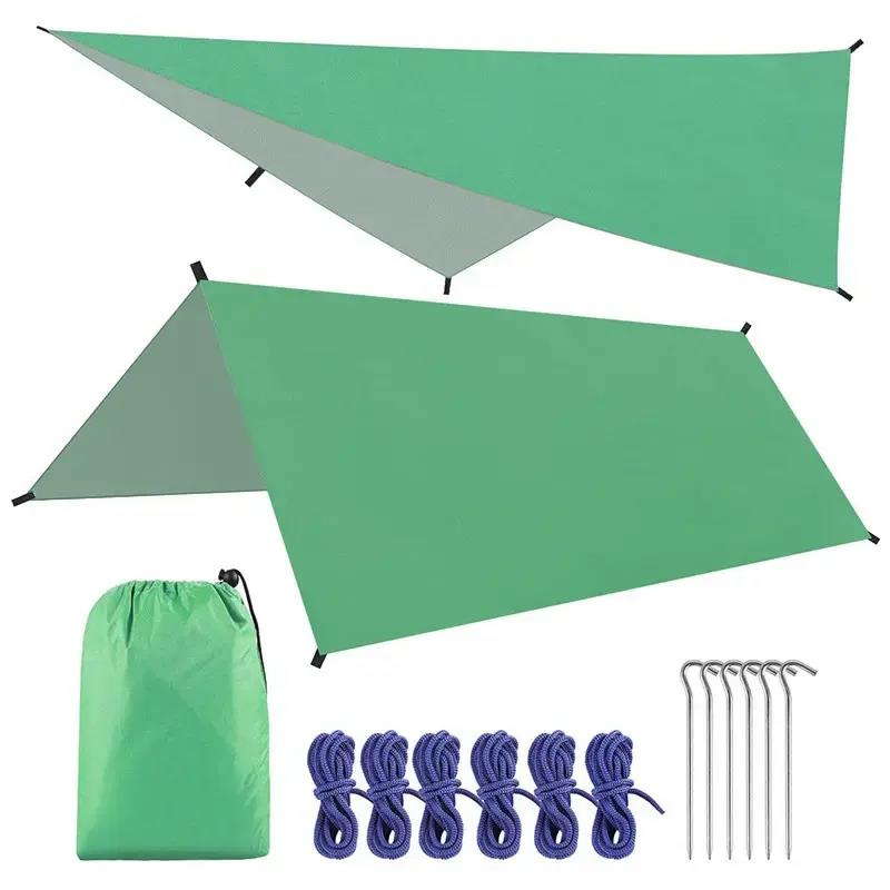 Girder shelter sun shade rain fly awning camping tarp with tent pole beach tent sun shelter