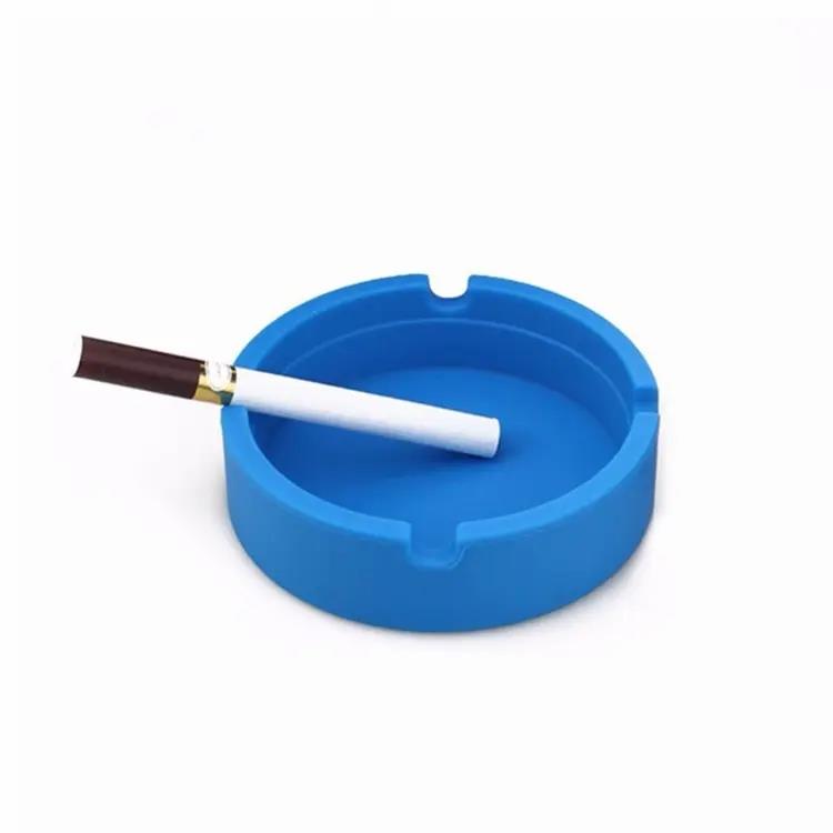 Custom Made Smoking Accessories Round Shape Silicone ashtray