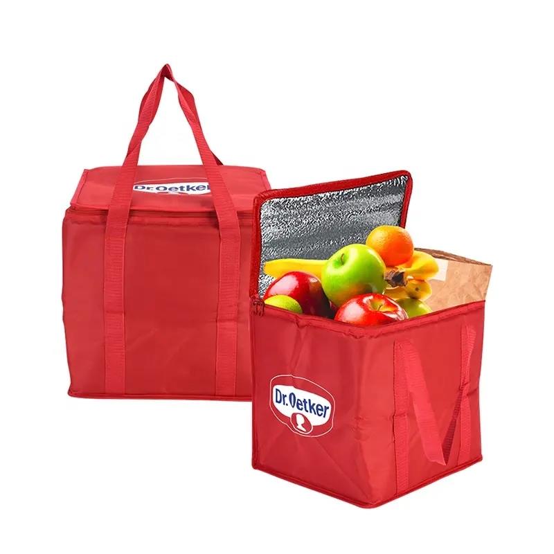 Professional Outdoor Promotional Thermal Bag Food Delivery Insulated Cooler Bag with Customized Logo