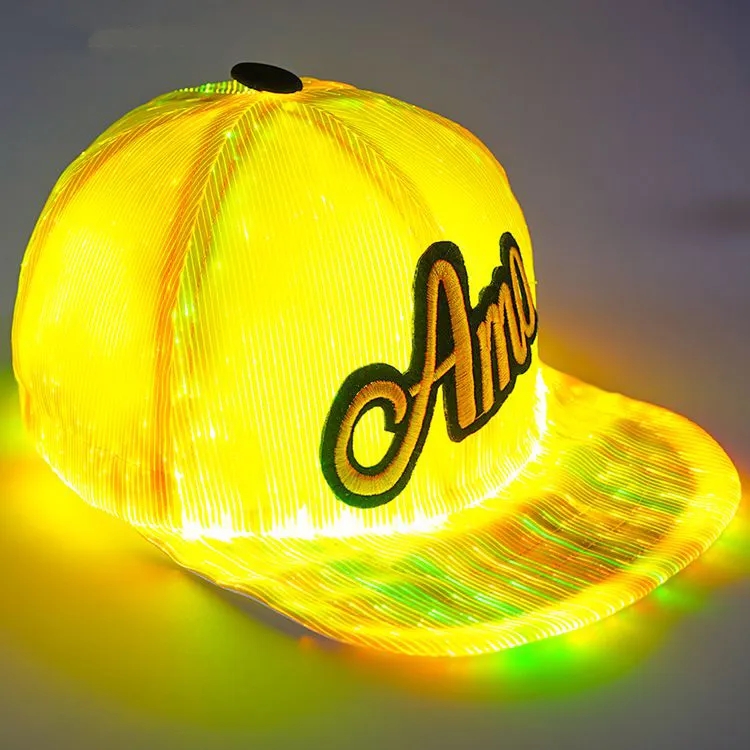 Custom Logo Printed Glowing LED Hat