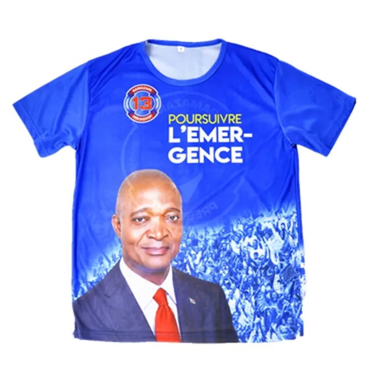 Promotional polyester shirts election t shirt
