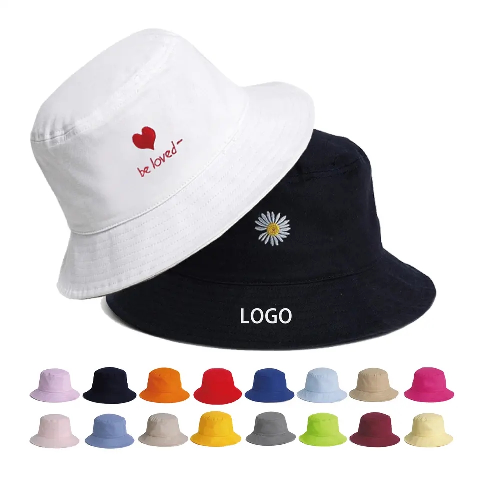 Customized Embroidery Printed Logo Fisherman Bucket Hat