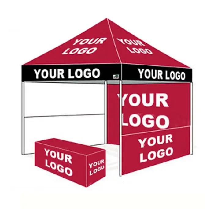 Promotional Folding Custom Print Event Awning Pop Up Tent Display Logo Party Marquee Gazebo Canopy 3x3 Trade Show Tents