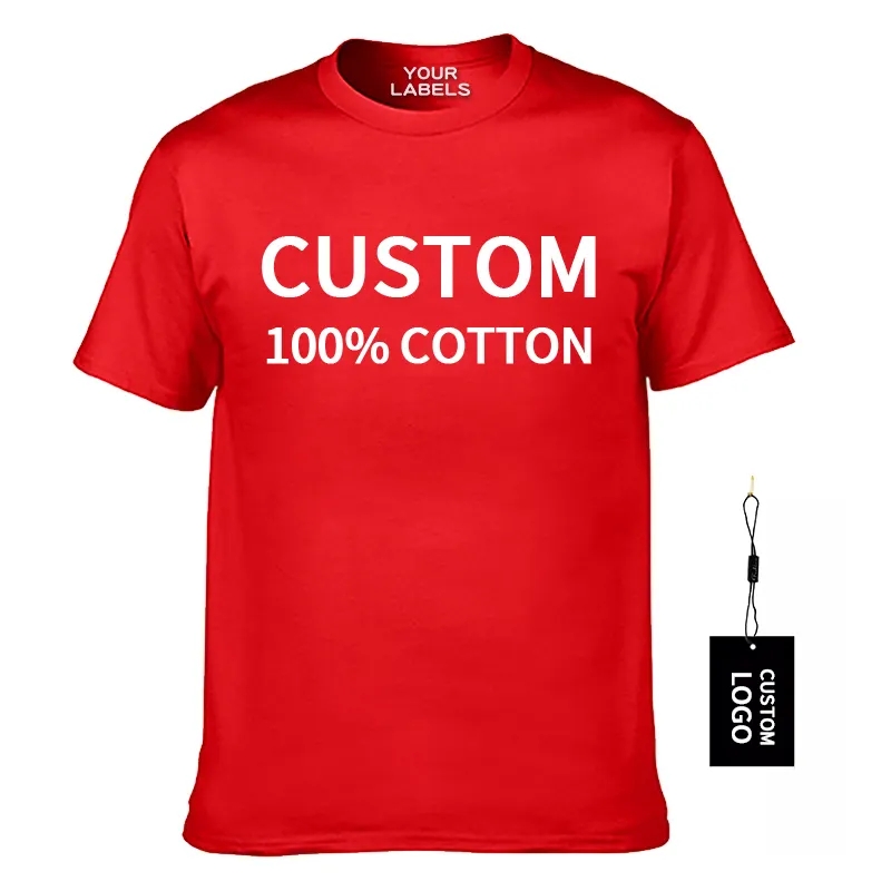 Custom Team Uniforms for Men and Ladies Make Your OWN Shirt Thick 100% Cotton Personalized Company Tee