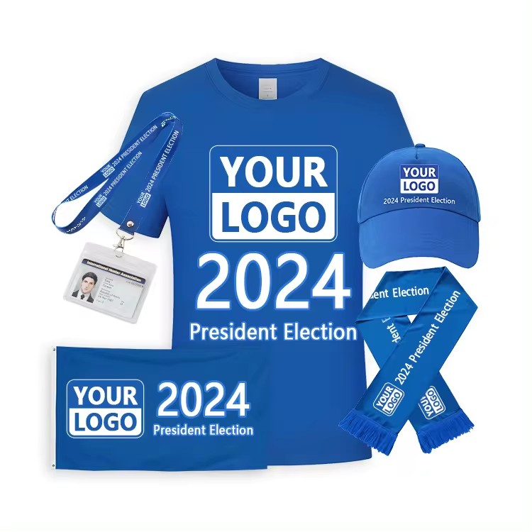 2024 President Election T shirt Campaign Gov Short Sleeve Logo Screen Printing Promotional Item shirt For Men T-Shirt Wholesale