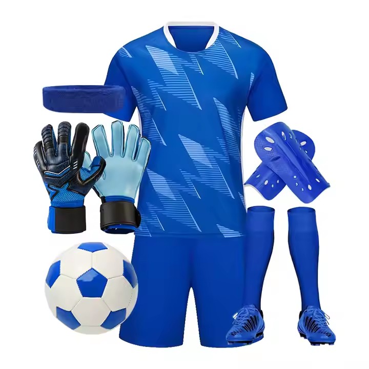 New Adult Kids Football Jerseys Kit Sports Event Items Equipment Sets Custom Sublimated Training Retro Jersey